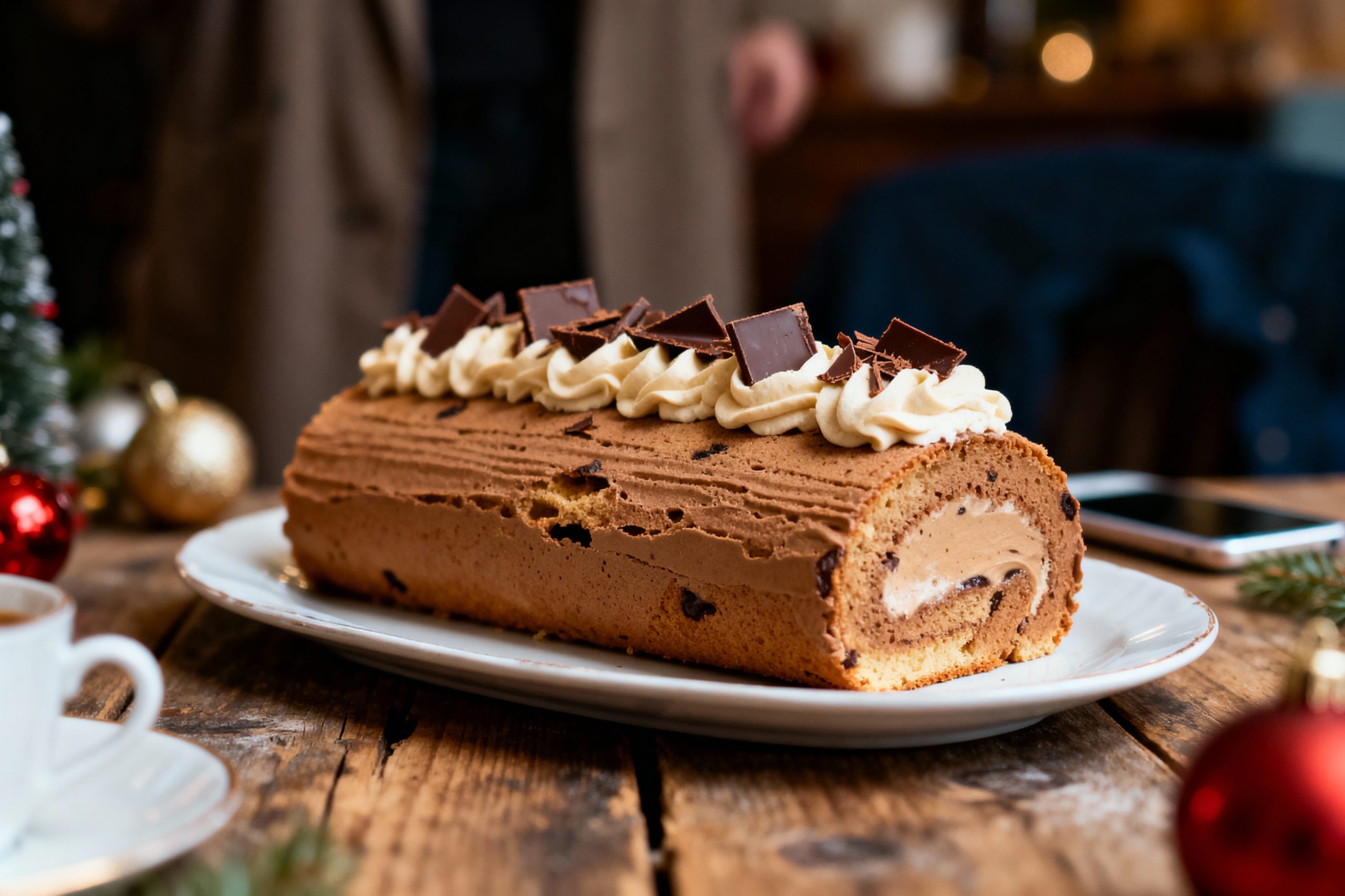Bûche au café : La recette classique pour éblouir Noël !