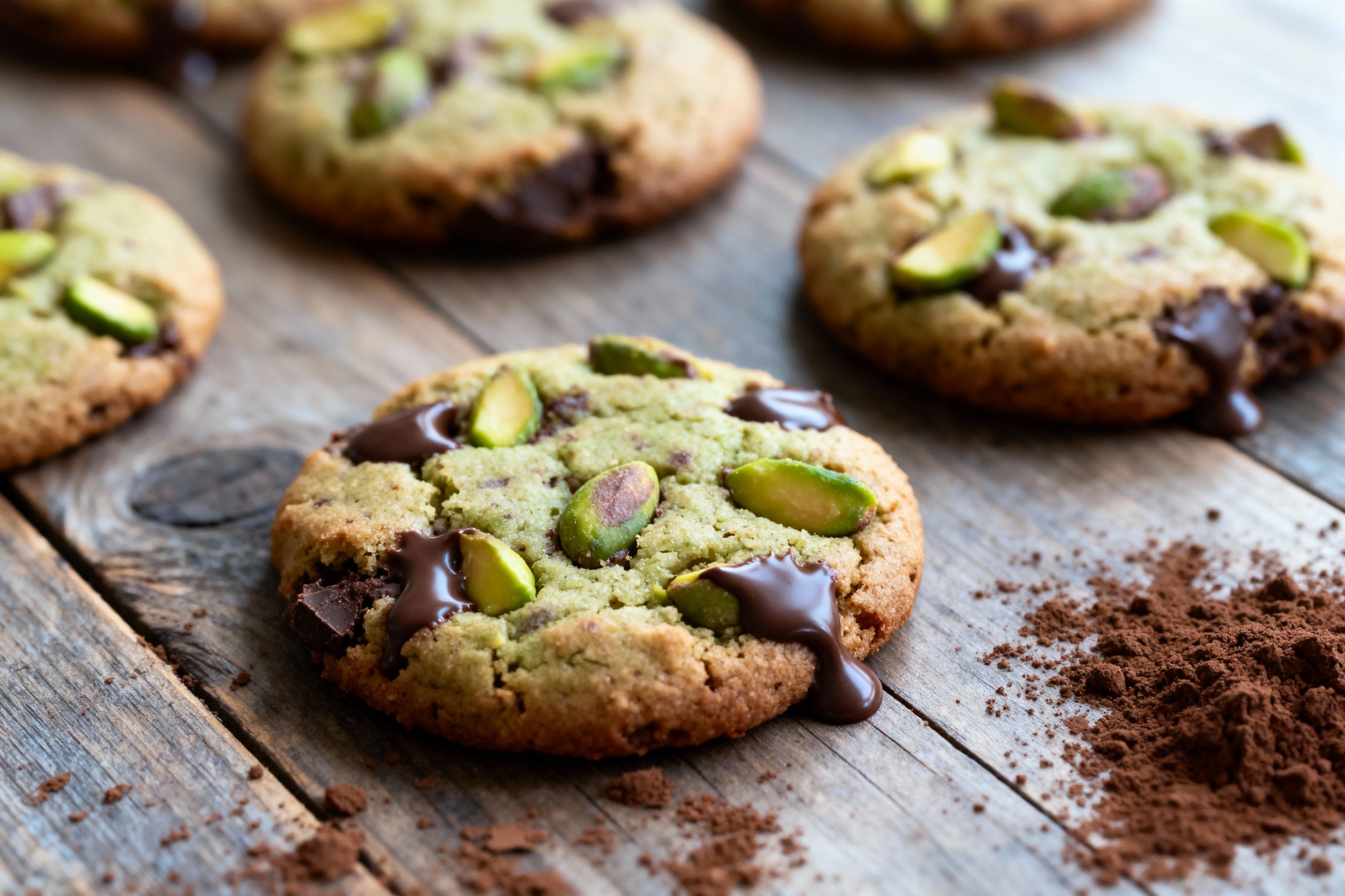 cookies à la pistache