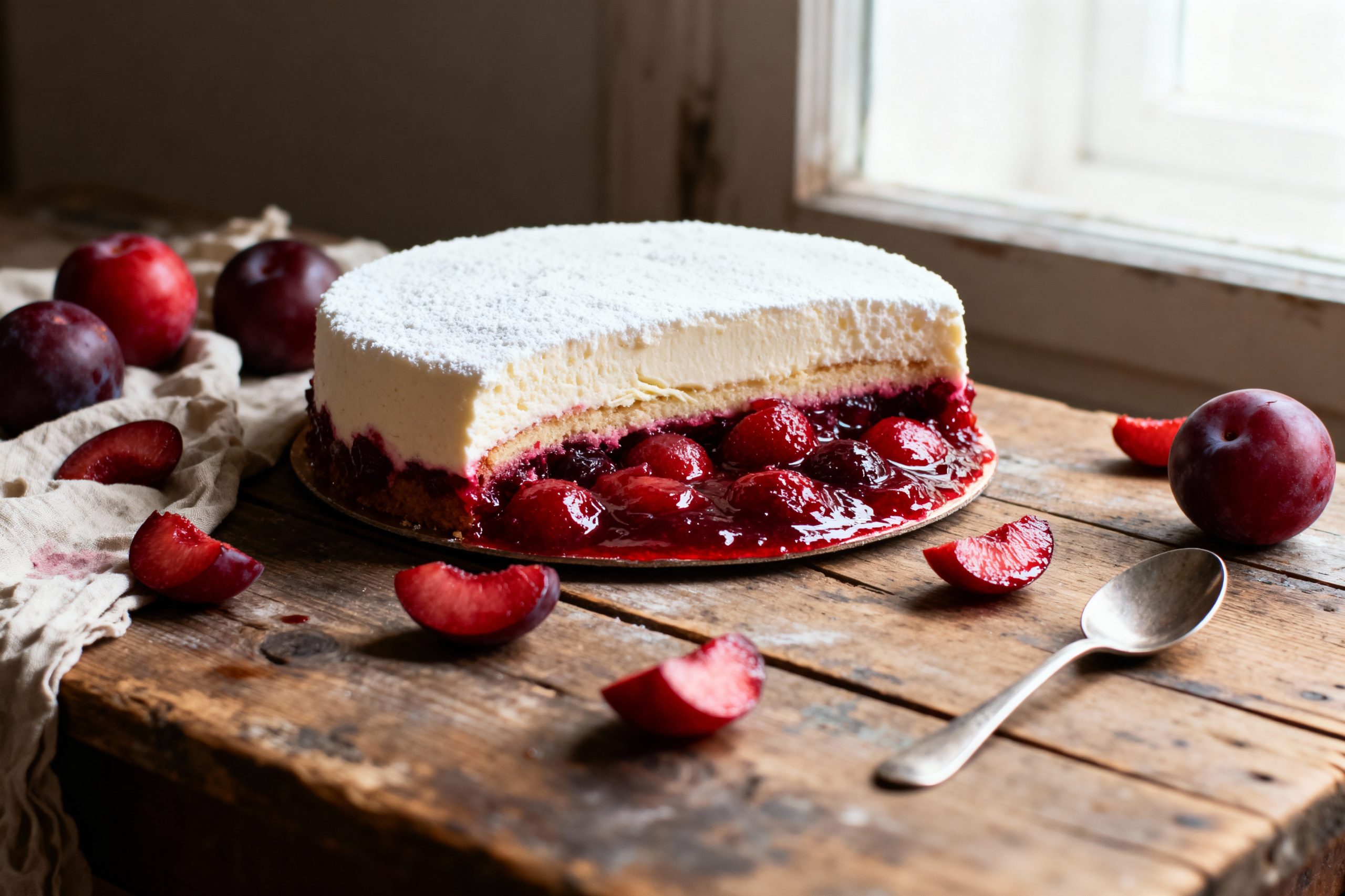 entremet aux fruits rouges