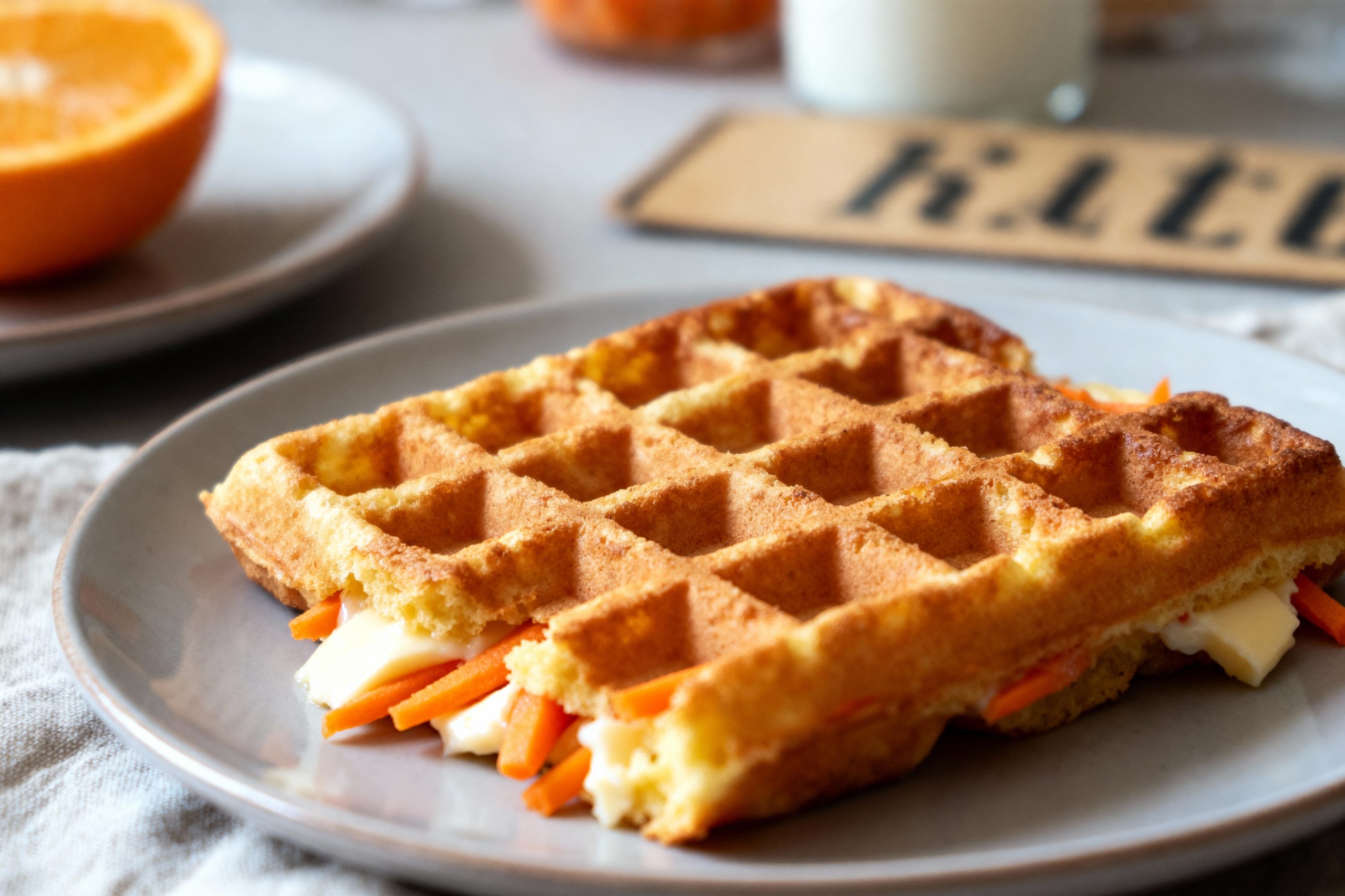 gaufre aux carottes