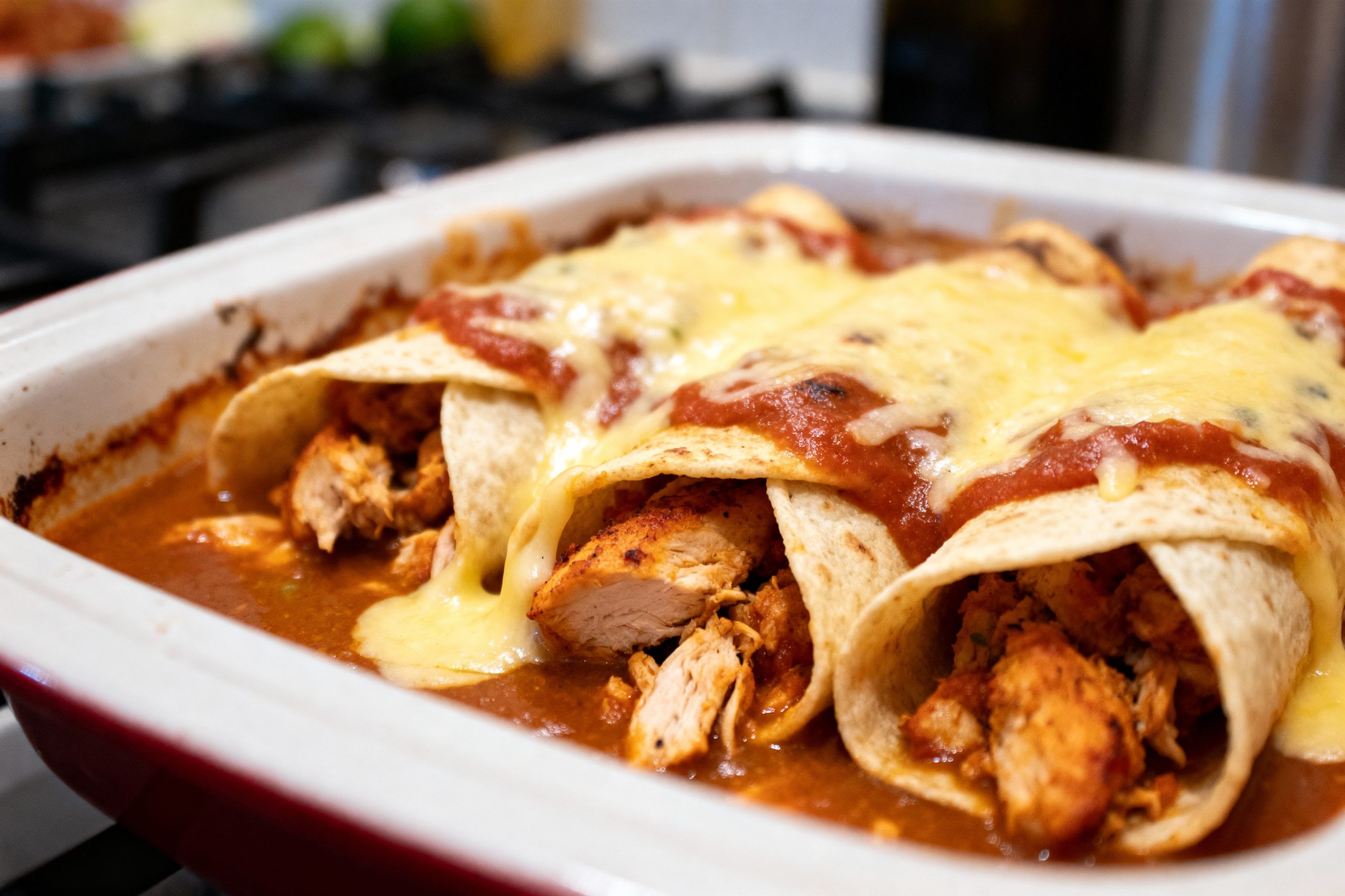 recette d'enchiladas au poulet