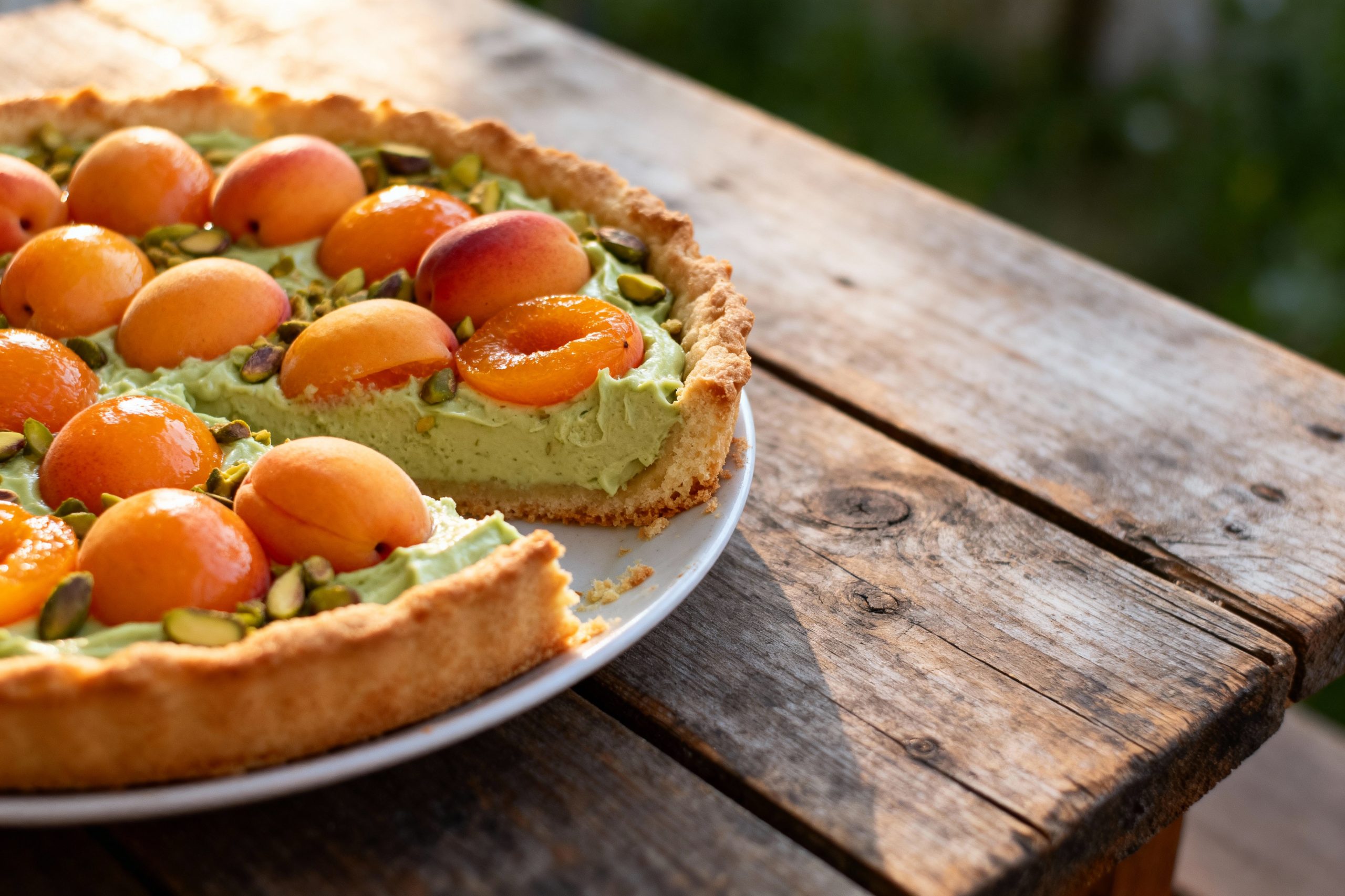 tarte abricot-pistache
