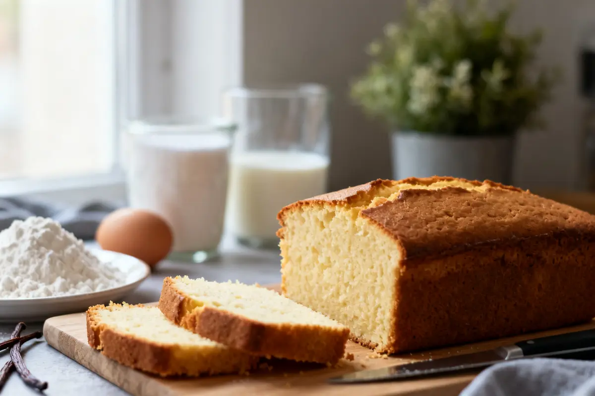 Gâteau à la vanille moelleux et facile à faire à la maison