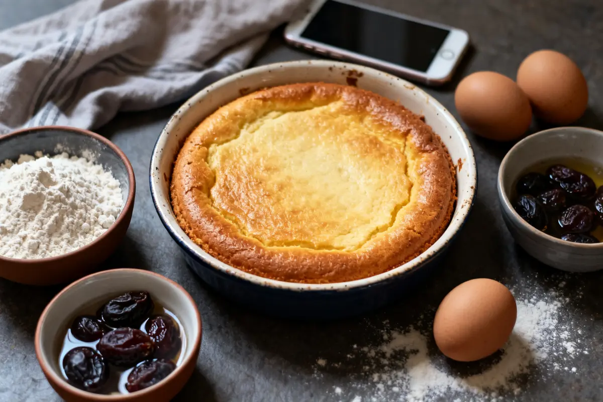 Recette de far breton de grand-mère aux pruneaux moelleux