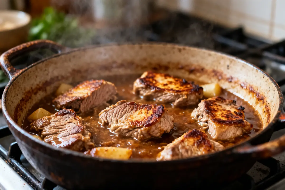 Sauté de veau grand-mère : Recette mijotée facile et fondante