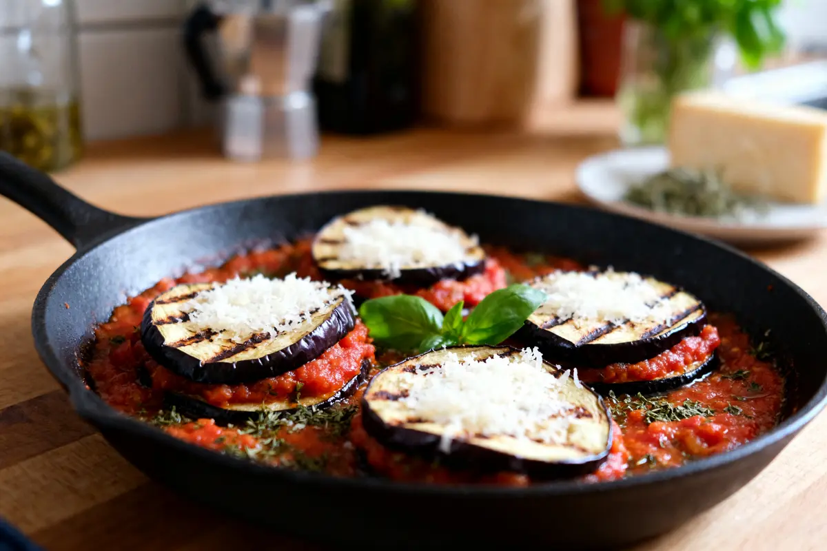 Aubergines à la parmesane faciles : Recette italienne simple