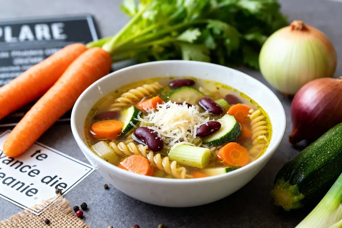Recette de minestrone facile et savoureuse aux légumes d’Italie