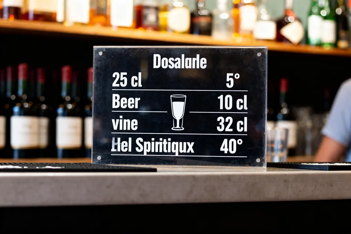 Tableau des doses d’alcool en Bar Cl : Guide pratique