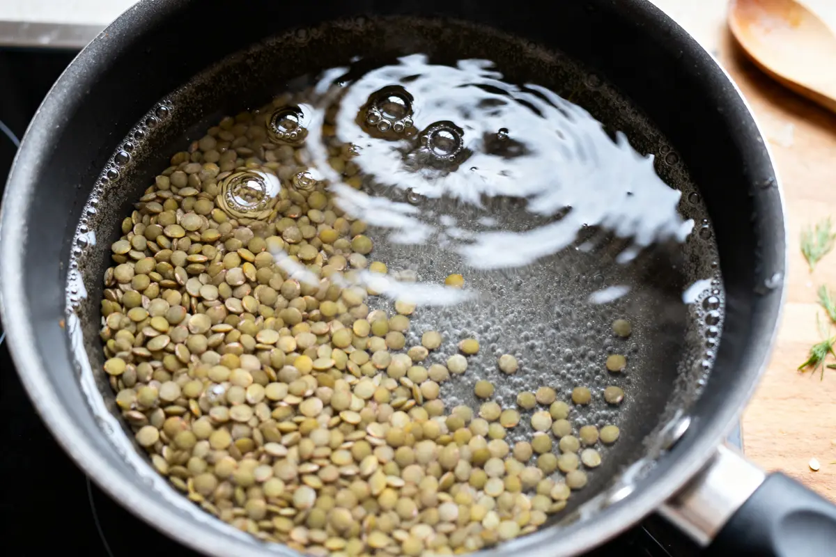 pexels-michal-pech-213601-757318 (1) Lentilles bouillonnant dans casserole d'eau, optimisant leur temps de cuisson des lentilles idéal
